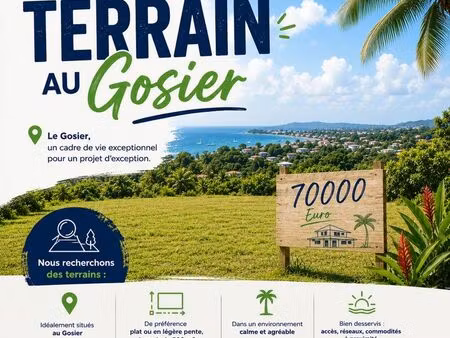terrain au gosier