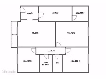 appartement - 4 pièces 63 m²