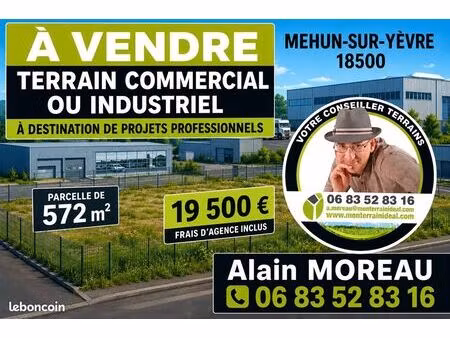 terrain 572 m² mehun sur yevre