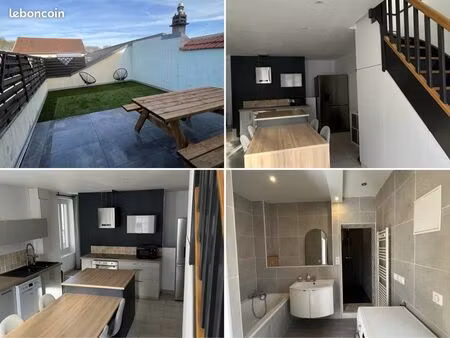 appartement atypique avec toit-terrasse et espaces aménagés