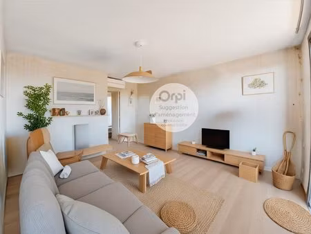 appartement traversant avec vue étang
