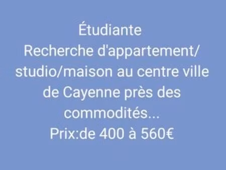 recherche appartement étudiants cayenne