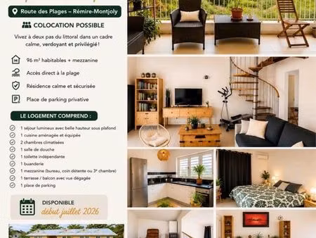 location f3 bis - possibilité de le louer meublé