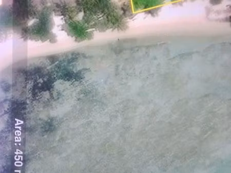 vente rare  terrain pieds dans l'eau 450 m 2  ile aux nattes