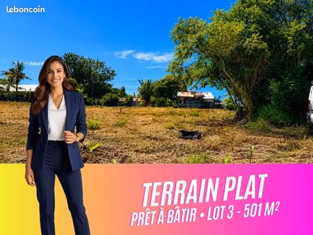 terrain 501 m² saint-benoît