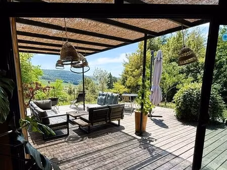 maison contemporaine avec vue panoramique dans les hautes-côtes de nuits