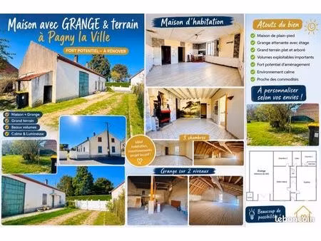maison avec très grande grange et immense grenier aménageable