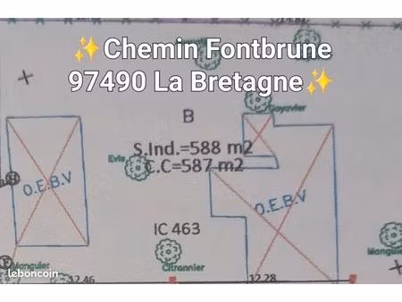 terrain constructible 587m2