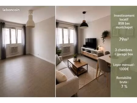 dijon – quartier bas montchapet / bsb | t4 · 79 m² carrez | garage + cave + grenier |