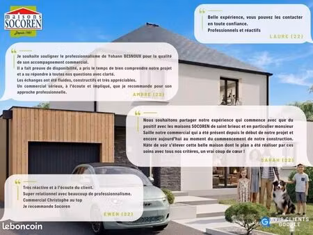 terrain 355 m² plouvara