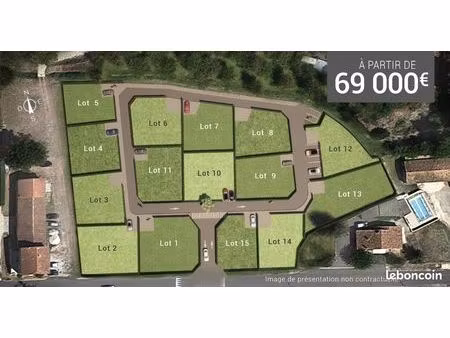 terrain 380 m²
