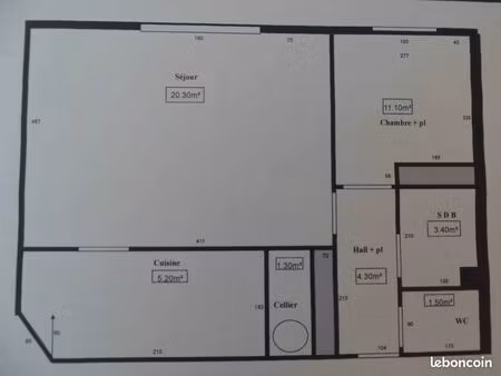 appt dans résidence sécurité : 47m²- cugnaux