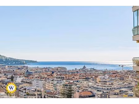 nice baumettes – élégant 2 pièces avec terrasse  vue ville et mer  garage inclus