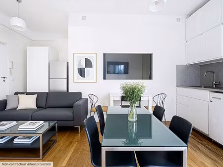 appartement paris 2ème - grand studio / 2 pieces - 28.01 m2 - sentier / grands boulevards