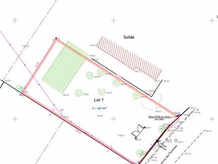 terrain constructible coeur de village