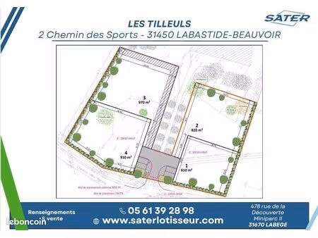 terrain a batir labastide beauvoir