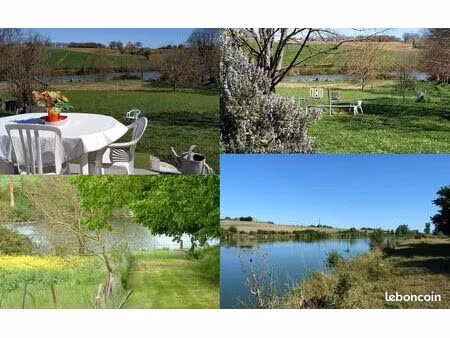 rare  maison en bord de lac
