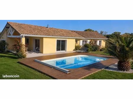 t5 – 124 m² – piscine – terrain arboré de 1 500 m² – lasserre-pradère