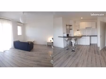 appartement t2 43m² avec parking et terrasse
