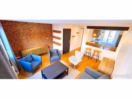 t3 meublé climatisé 65 m² – terrasse 25 m² – place dupuy