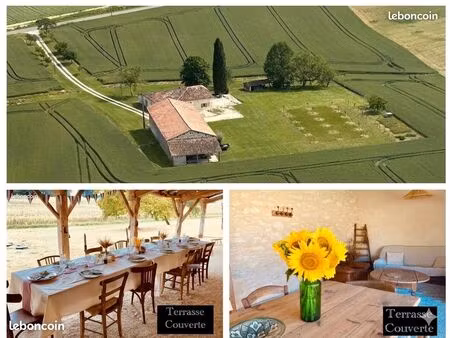 maison en pierre 3 chambres avec parc  sans voisinage - entretien extérieur inclus