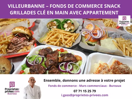 villeurbanne - restaurant  snack grillades clé en main