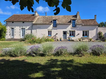 vienne : ferme rénovée de 5 chambres avec piscine  installations équestres & 4 32 ha près 
