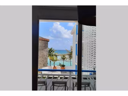 saint françois studio meublé vue mer - résidence avec piscin