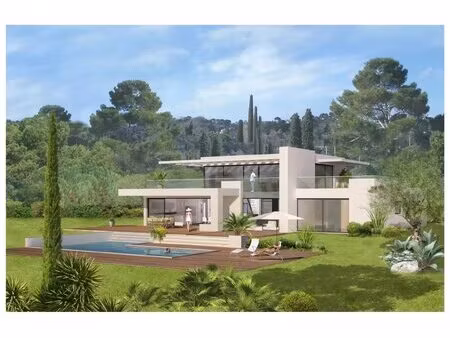 vence - terrain vue mer dans domaine sécurisé