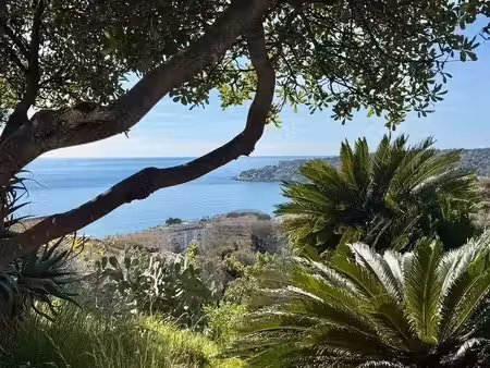 menton – terrain d'exception avec projet architectural approuvé