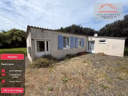 pleubian   pied-à-terre littoral à 130 m de la plage  terrain 754 m²