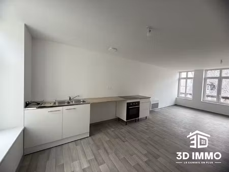 location appartement 3 pièces 48m² avesnes sur helpe 59440