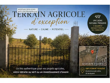 terrain agricole d'exception