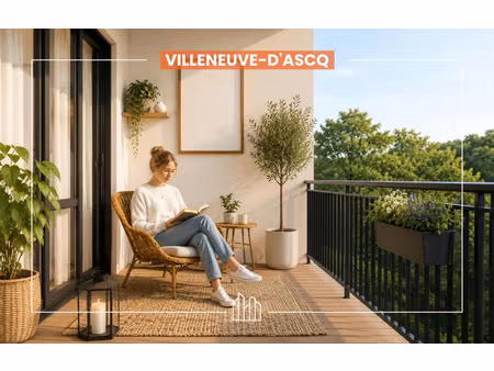 vente appartement neuf 1 pièces 31m2 villeneuve-d'ascq - 211440 € - surface privée