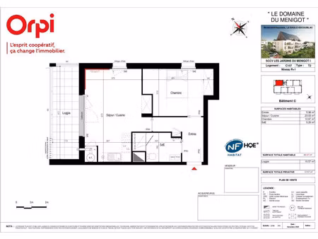 vente appartement 2 pièces 46 m² la baule-escoublac (44500)