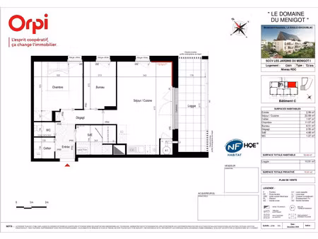 vente appartement 2 pièces 53 m² la baule-escoublac (44500)