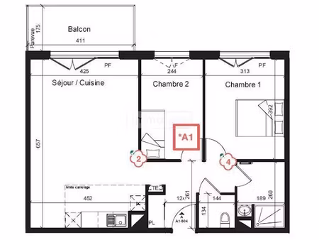 vente appartement 60 m² à valenciennes (59300)  178 160 €