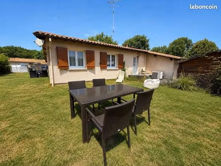 maison t3 de plain-pied avec beau jardin clos et garage - zone recherchée - calme absolu