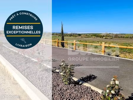 terrain 326 m² prêt à construire servian 34290
