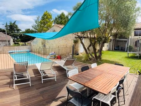 maison girondine 208 m² – 4 chambres – piscine –