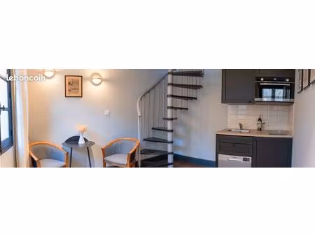 charmant t2 de 25 m²meublé en duplex à 300m de la gare saint-jean – rue calme