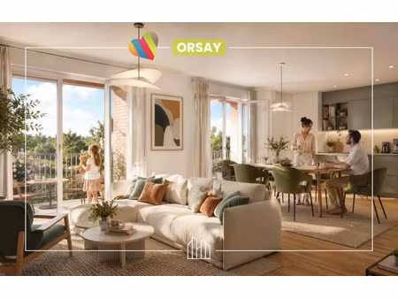 vente appartement neuf 4 pièces 82m2 orsay - 404000 € - surface privée
