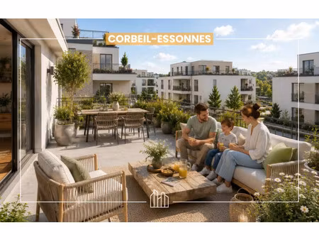 vente appartement neuf 3 pièces 65m2 corbeil-essonnes - 216000 € - surface privée