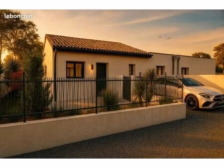 belle villa neuve de plain pied + terrain à st thibéry (34630)