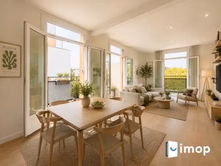 rosny-sous-bois - 8 min rer e - lumineux 4 pièces 72 m² avec balcon sud sans vis-à-vis