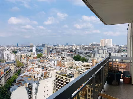 paris 14e - appartement 2 pieces avec balcon - meublé - 34 52 m²