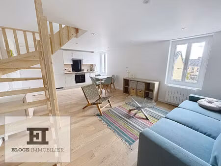 appartement 2 pièces meublé en très bon état de 40m² en duplex - rouen droite - secteur be