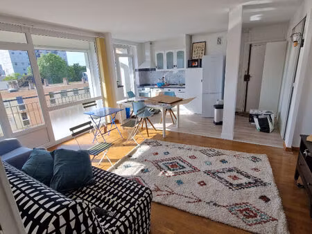 mont saint aignan - parc de la bresle - f4 de 65 94 m² meuble avec balcon