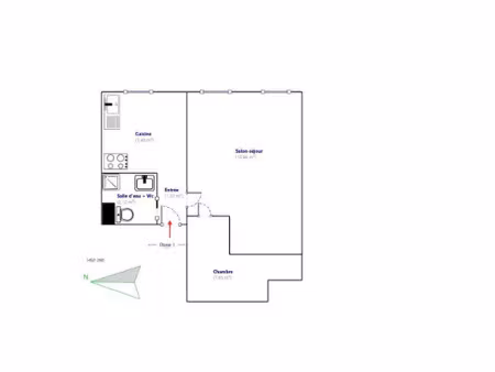 location appartement 1 pièce 32 m² à marseille 5 (13005)