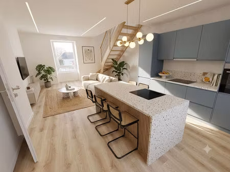appartement - t2 - dernier etage - duplex - 32m² - 48m² au sol